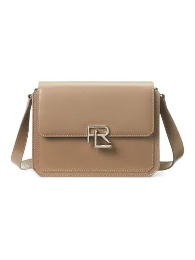 Ralph Lauren Women's Rl 888 Box Calfskin Crossbody In Taupe