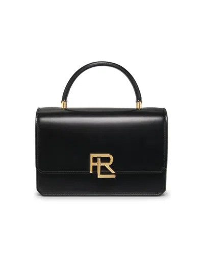Ralph Lauren Women's Rl 888 Box Calfskin Top Handle In Black