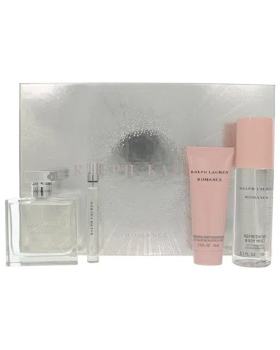 Ralph Lauren Women's Romance Edp Spray 4pc Gift Set In Transparent