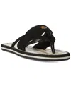 Ralph Lauren Rosalind Womens Faux Nubuck Flats Flip-flops In Black