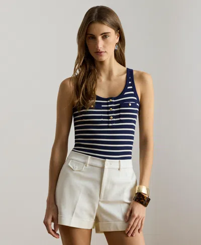 Ralph Lauren Women's Scoop Neck Tank Top In Black