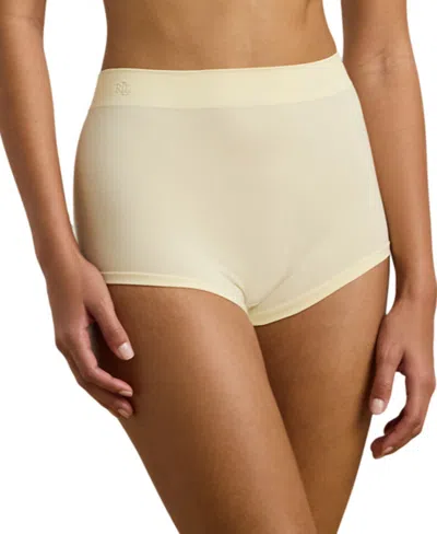 Ralph Lauren Women's Seamless Boyshort Underwear 4l0275 In Lt,pas Yel