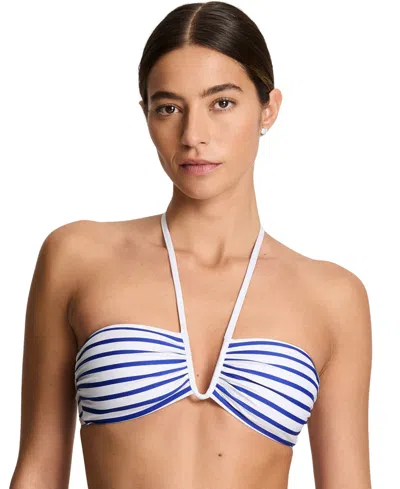 Ralph Lauren Women's Shirred Bandeau Bikini Top In Multi
