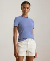 Ralph Lauren Women's Short Sleeve Crew Neck T-shirt In Blue