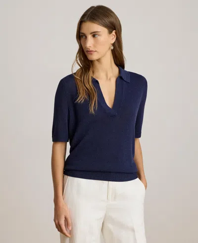 Ralph Lauren Women's Short-sleeve Sweater In Blue