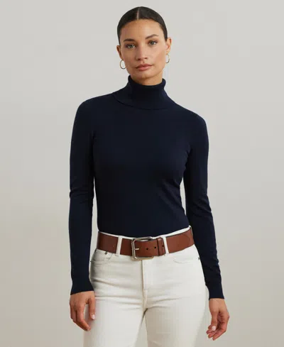 Ralph Lauren Women's Silk-blend Turtleneck Sweater In Multi
