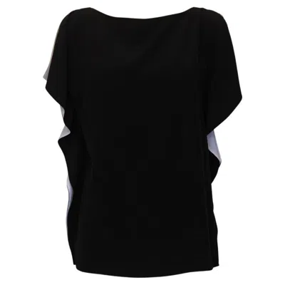 Pre-owned Ralph Lauren Women's Silk Blouse Black Size 42 Italy Circa 2010