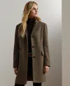 Ralph Lauren Women's Single-breasted Walker Coat In Brown