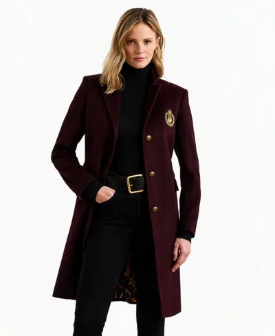 Ralph Lauren Women's Single-breasted Peacoat In Black