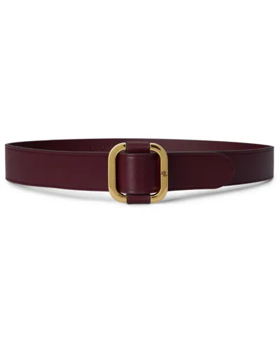 RALPH LAUREN WOMEN'S SLIDE BUCKLE LEATHER BELT
