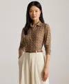 Ralph Lauren Slim Fit Geo-print Jersey Shirt In Multi