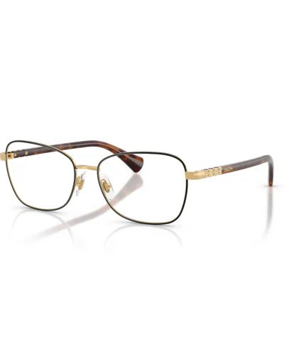 Ralph Lauren Women's Square Eyeglasses, Ra6062 In Gold