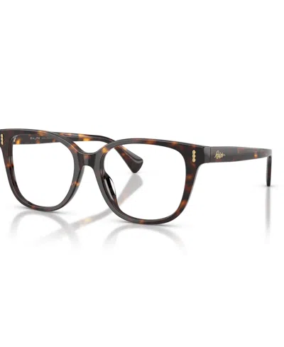 Ralph Lauren Women's Square Eyeglasses, Ra7196u In Brown