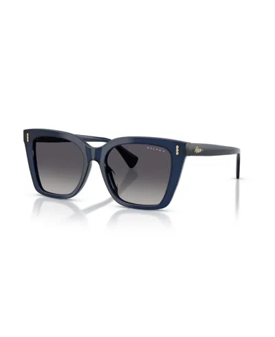 Ralph Lauren Women's Square Polarized Sunglasses, Ra5349u In Blue