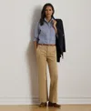 Ralph Lauren Women's Stretch Cotton Chino Flare Pants