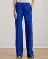 Ralph Lauren Women's Stretch Cotton Chino Flare Pants In Blue