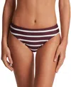 Ralph Lauren Womens Striped Ring Bandeau Bikini Top Hipster Bottoms In Lago Stripe