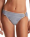 Ralph Lauren Womens Striped V Neck Bikini Top Ring Hipster Bikini Bottoms