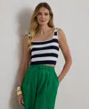 Ralph Lauren Women's Striped Sleeveless Sweater In Multi