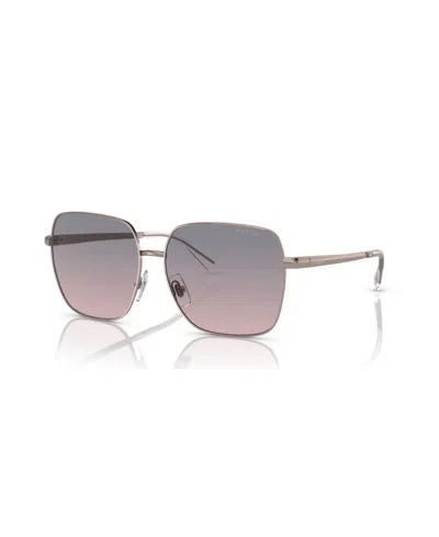 Ralph Lauren Women's Sunglasses, Gradient Ra4142 In Shiny Rose Gold