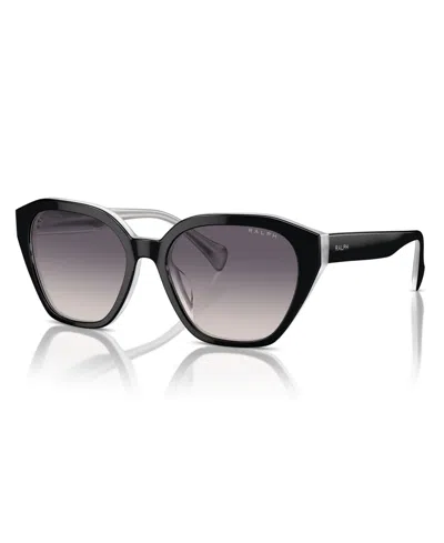 Ralph Lauren Women's Sunglasses, Ra5315u In Shiny Black On Opal Gray