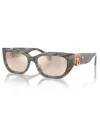 Polo Ralph Lauren Ralph Lauren Woman Sunglass Rl8222 The Bridget In Oystershell Black