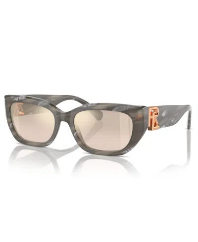 Ralph Lauren Women's Sunglasses, The Bridget Rl8222 In Brown Gradient Mirror Gold