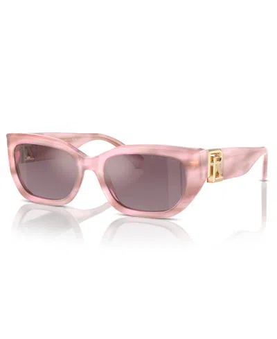 Polo Ralph Lauren Ralph Lauren Woman Sunglass Rl8222 The Bridget In Oystershell Rose,mauve