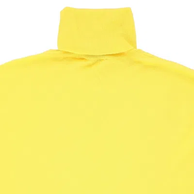 Pre-owned Ralph Lauren Women's Sweater, Purple Label Cashmere Turtleneck Top In Yellow