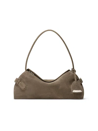 Ralph Lauren The Ralph Suede Shoulder Bag In Green