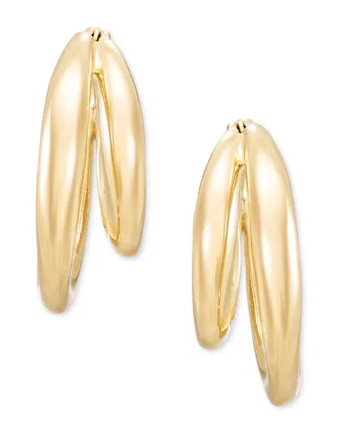 Ralph Lauren Women's Titanium Puffy Split Hoop Earrings In Gold