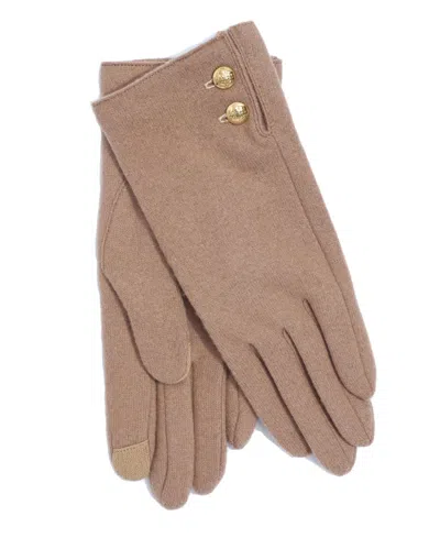 Ralph Lauren Women's Two Button Cashmere Blend Touch Glove In Classic Camel