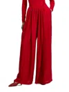 Ralph Lauren Vannesa Satin Wide-leg Pant In Bright Red In Red