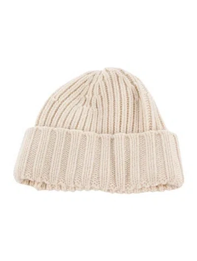 Pre-owned Ralph Lauren Women's White Wool  Winter Beanie