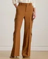 Ralph Lauren Women's Wide-leg Cargo Pants In Brown