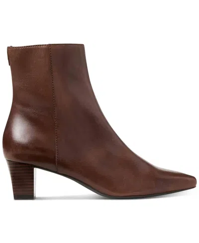 Ralph Lauren Women's Willa Square-toe Dress Bootie In Dark Mahogany In Brown