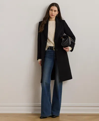 Ralph Lauren Women's Wool-blend Walker Coat In Black