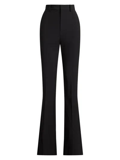 Ralph Lauren Wool Trousers In Black