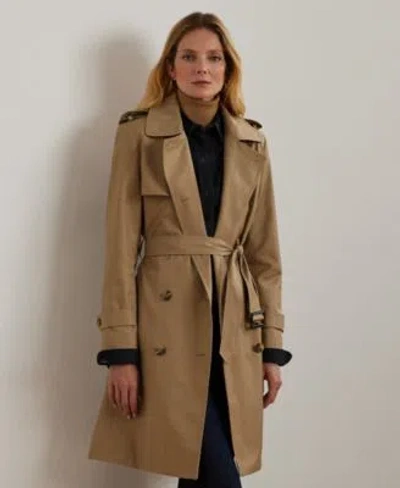Ralph Lauren Womens Belted Water Resistant Trench Coat P Xs Xxl In Blue