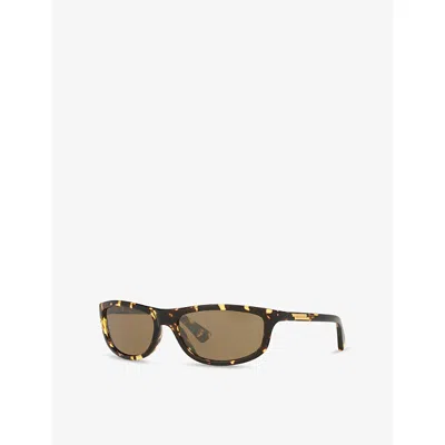 Ralph Lauren Womens Brown Bv1327s Rectangle-frame Acetate Sunglasses