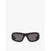 Ralph Lauren Womens Grey Bv1303s Round-frame Injected Sunglasses