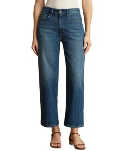 Ralph Lauren Womens High Rise Relaxed Fit Straight Leg Jeans 26 Inseam In Blue