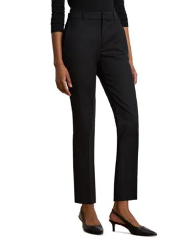Ralph Lauren Womens High Rise Slim Ankle Pants In White