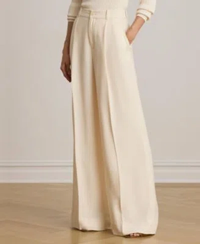 Ralph Lauren Womens High Rise Wide Leg Pants In White