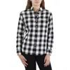 Ralph Lauren Womens Plaid Cotton Button-down Top In Black