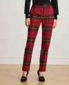 Ralph Lauren Womens Plaid Cropped Pants 0p 18