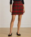 Ralph Lauren Womens Plaid Pencil Mini Skirt 0p 18 In Multi