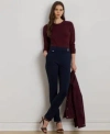 Ralph Lauren Womens Ponte Ankle Pant P Xs Xxl In Brown