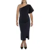 Ralph Lauren Womens Semi-formal Midi Cocktail And Party Dress In Black