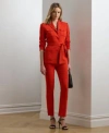 Ralph Lauren Womens Stretch Cady Cropped Pants 0 14p